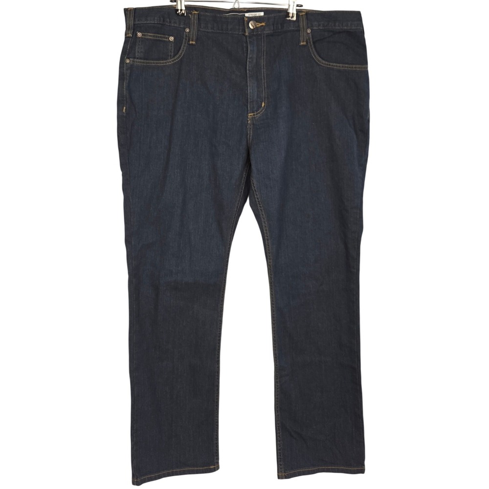 Carhartt Rugged Flex Jeans Mens 40x30 Dark Wash Straight Fit Tapered BD2807 NEW